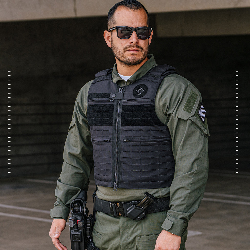 Patrol LC Bulletproof Vest gallery image 4 — Level 3A laser-cut police duty body armor — Ace Link Armor
