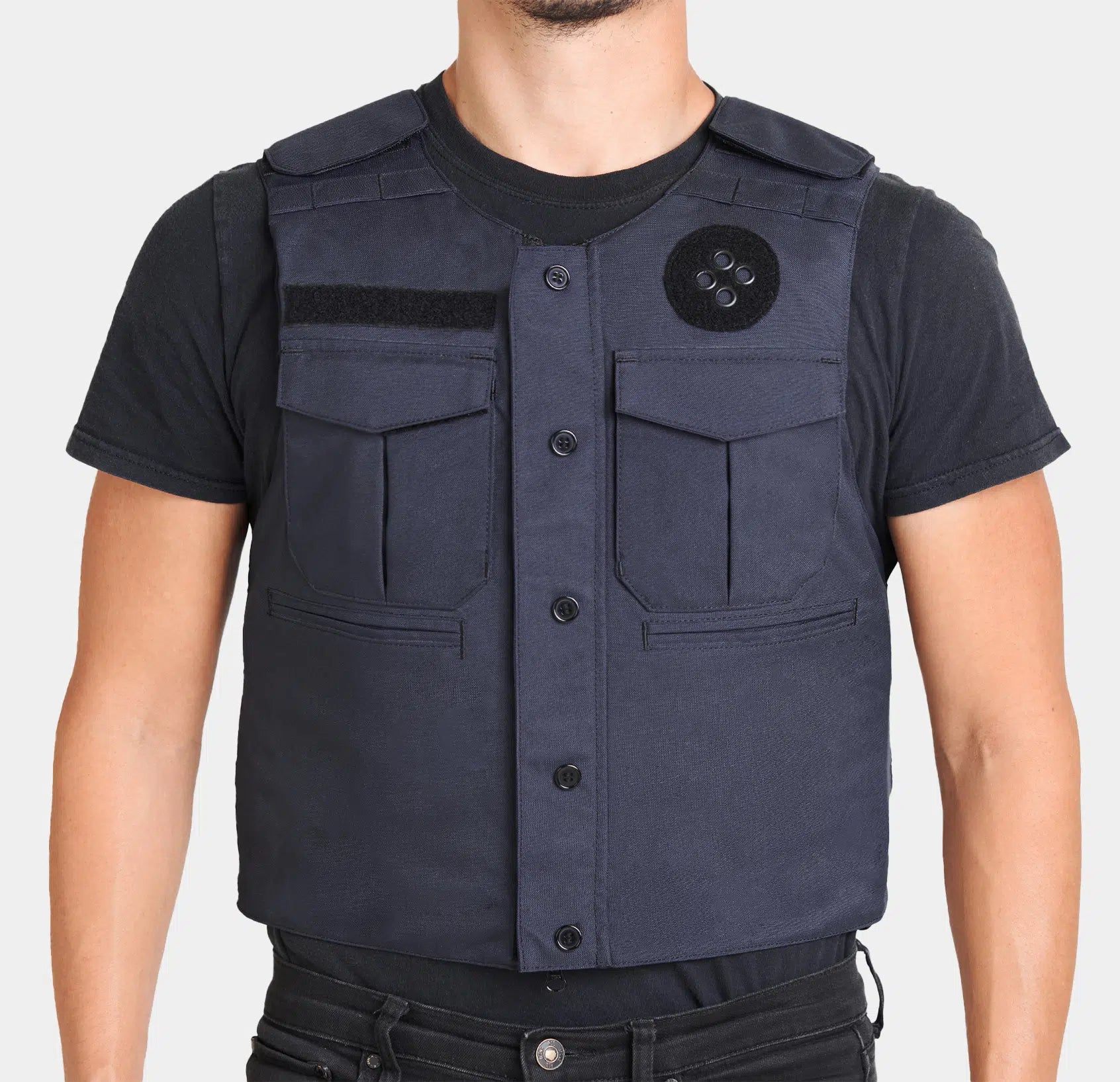 Primer Bulletproof Vest detail — Level IIIA professional police body armor build — Ace Link Armor