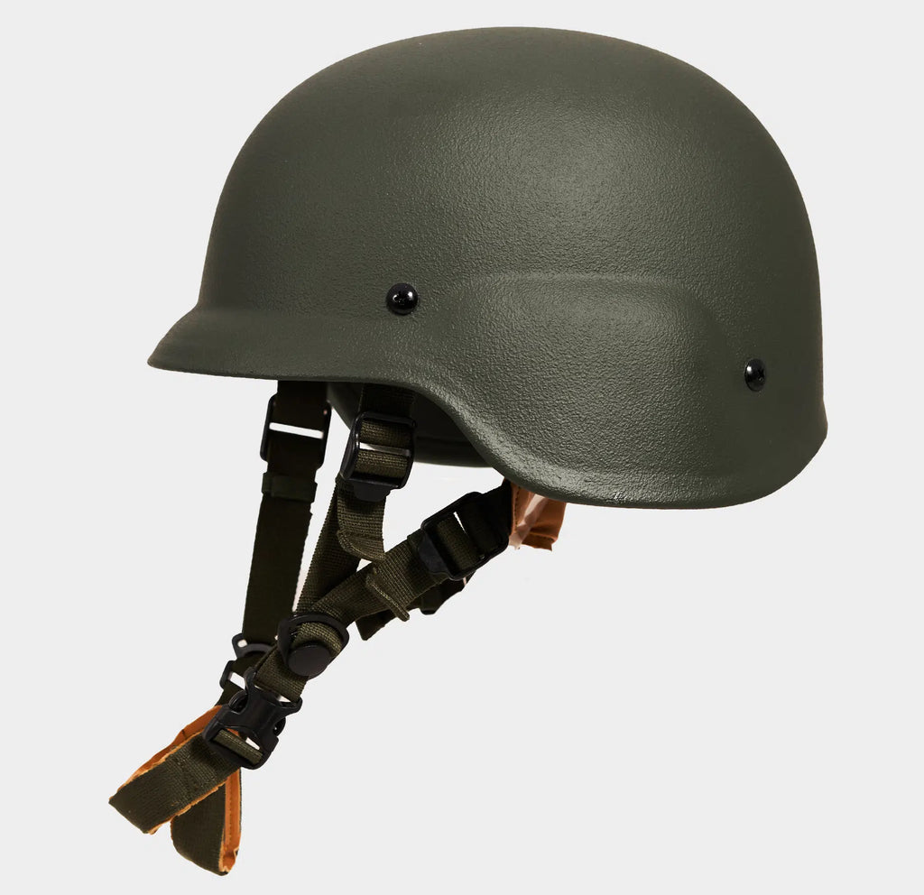 PASGT Level 3A Ballistic Helmet OD Green — side view — Ace Link Armor