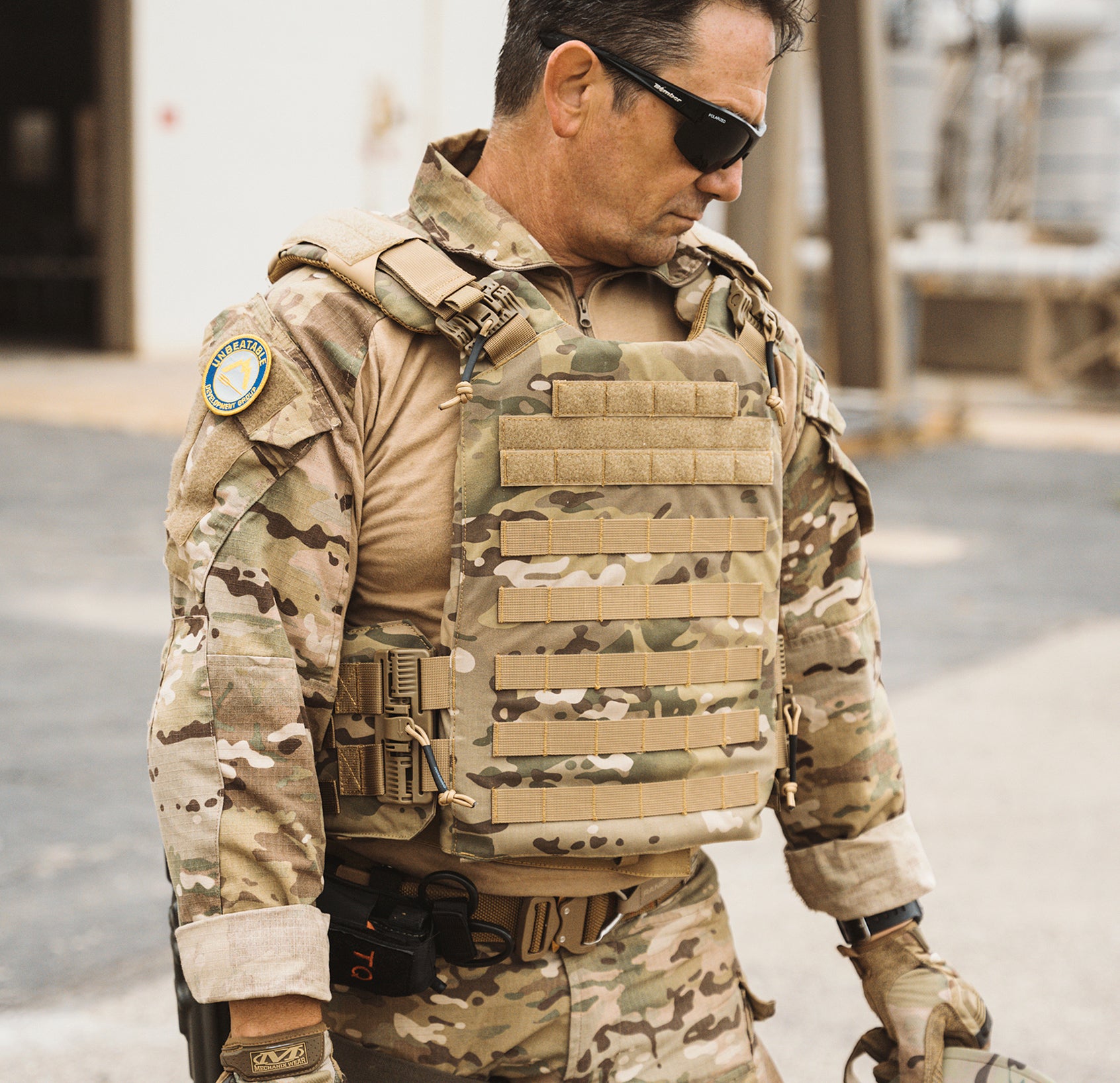 Quad Ultra 2.0 Plate Carrier for 11x14 Armor Plates — angled view — Ace Link Armor