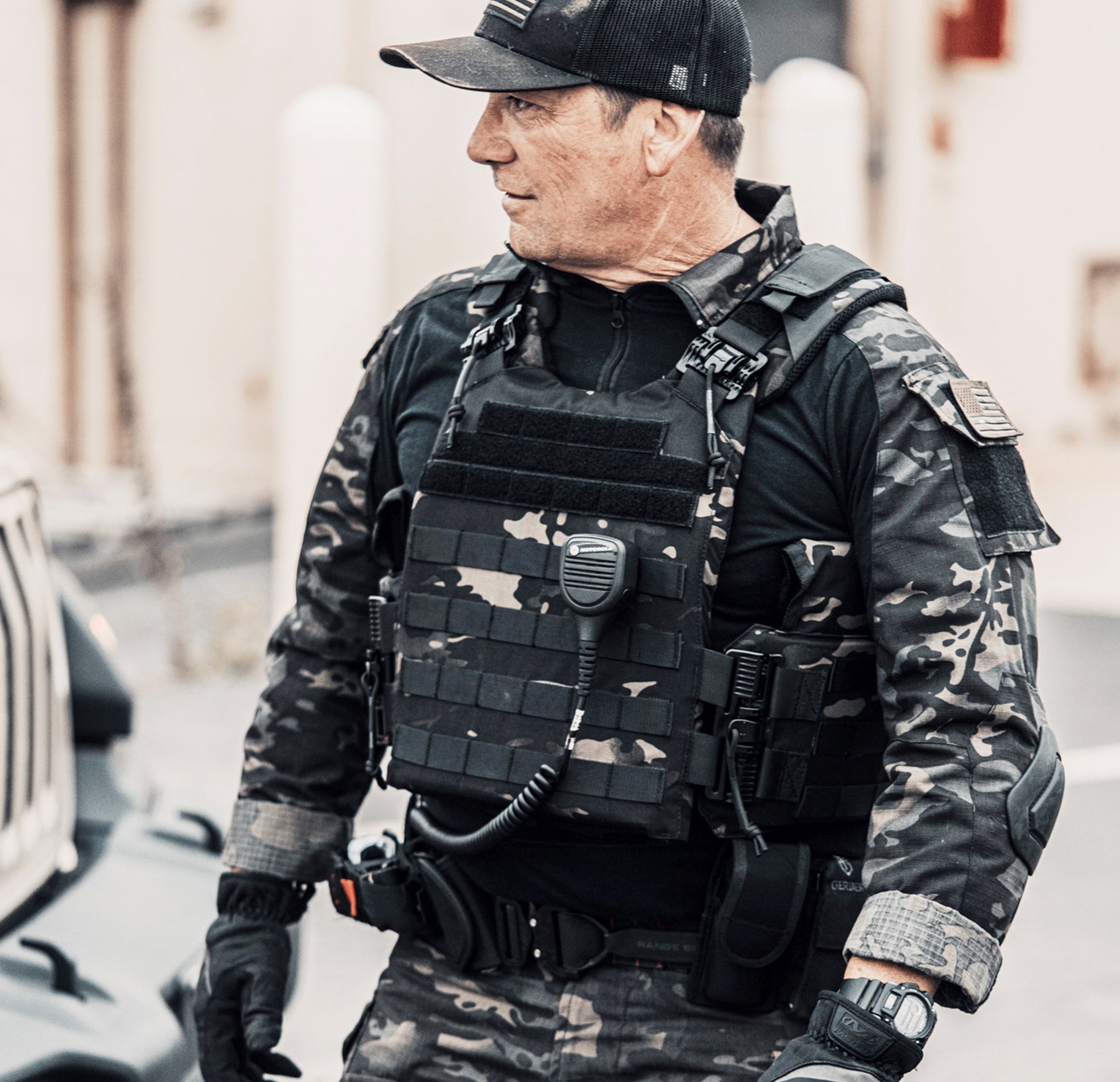 Quadrelease 2.0 Tactical Plate Carrier — side view — Ace Link Armor