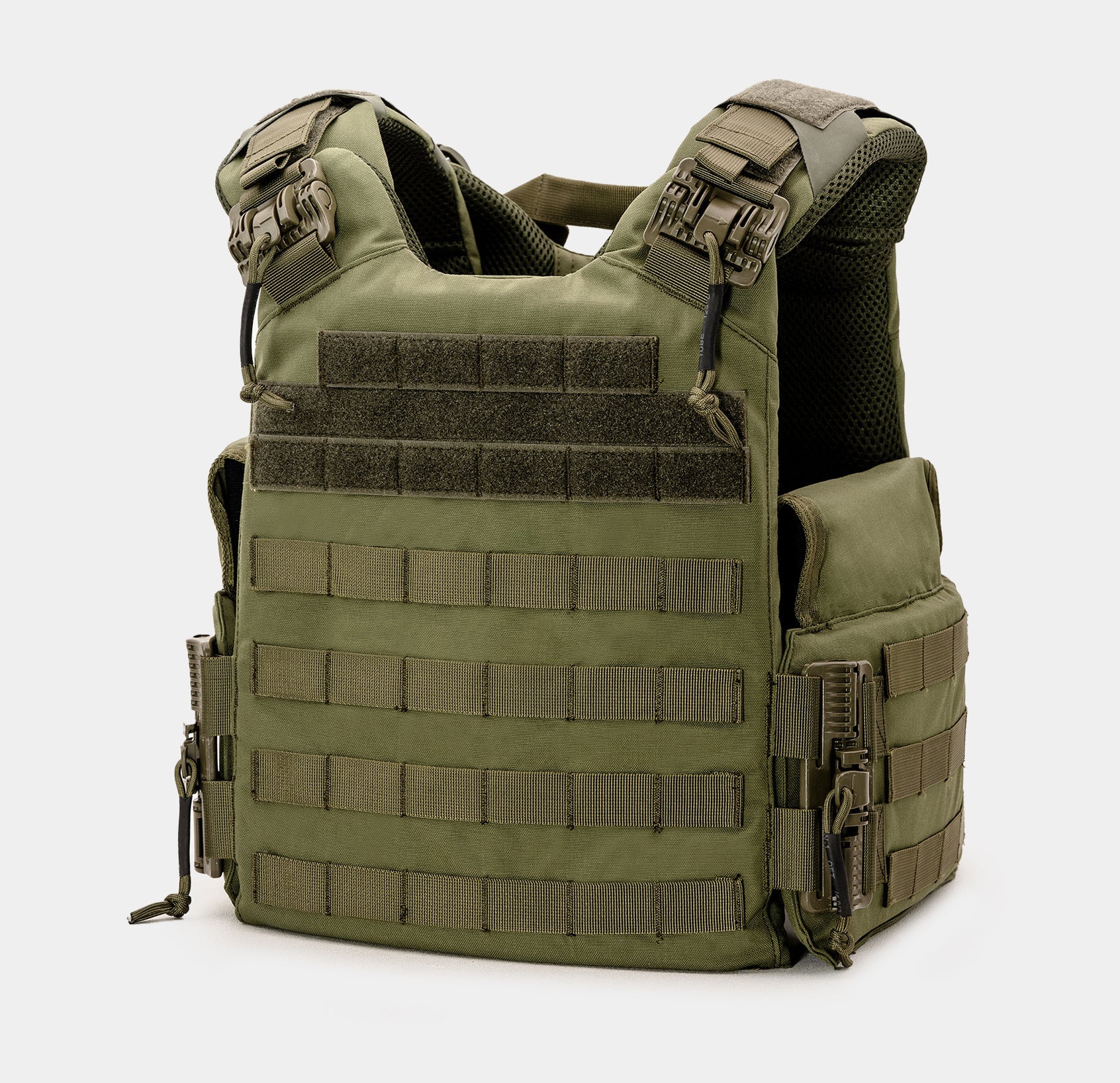 Quad Ultra 2.0 Plate Carrier for 11x14 Armor Plates — MOLLE detail — Ace Link Armor