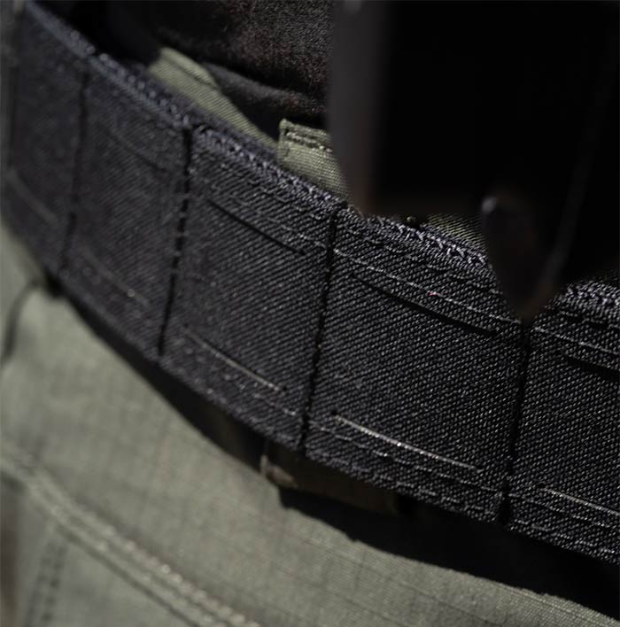 SKELETAC Tactical Belt Black — product shot — Ace Link Armor