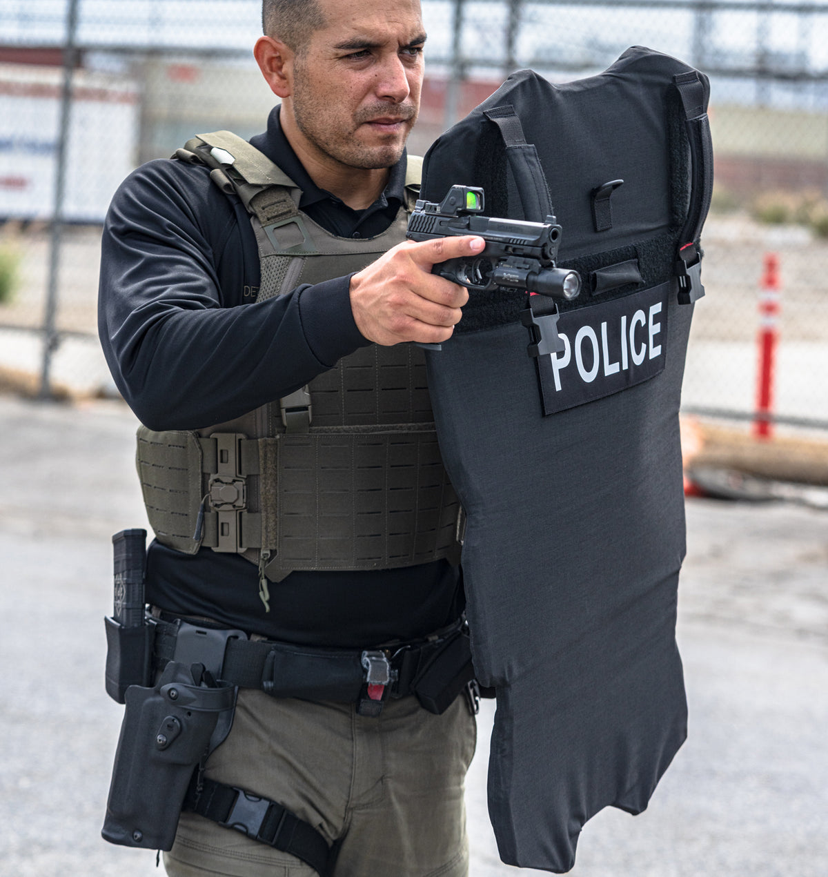 RapidShield Handheld Ballistic Shield - Level 3A Portable Protection