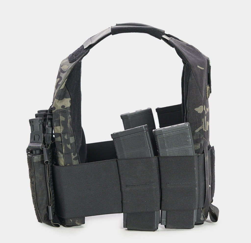 React Ultra 11x14 Minimalist Plate Carrier Black Multicam — side view — Ace Link Armor