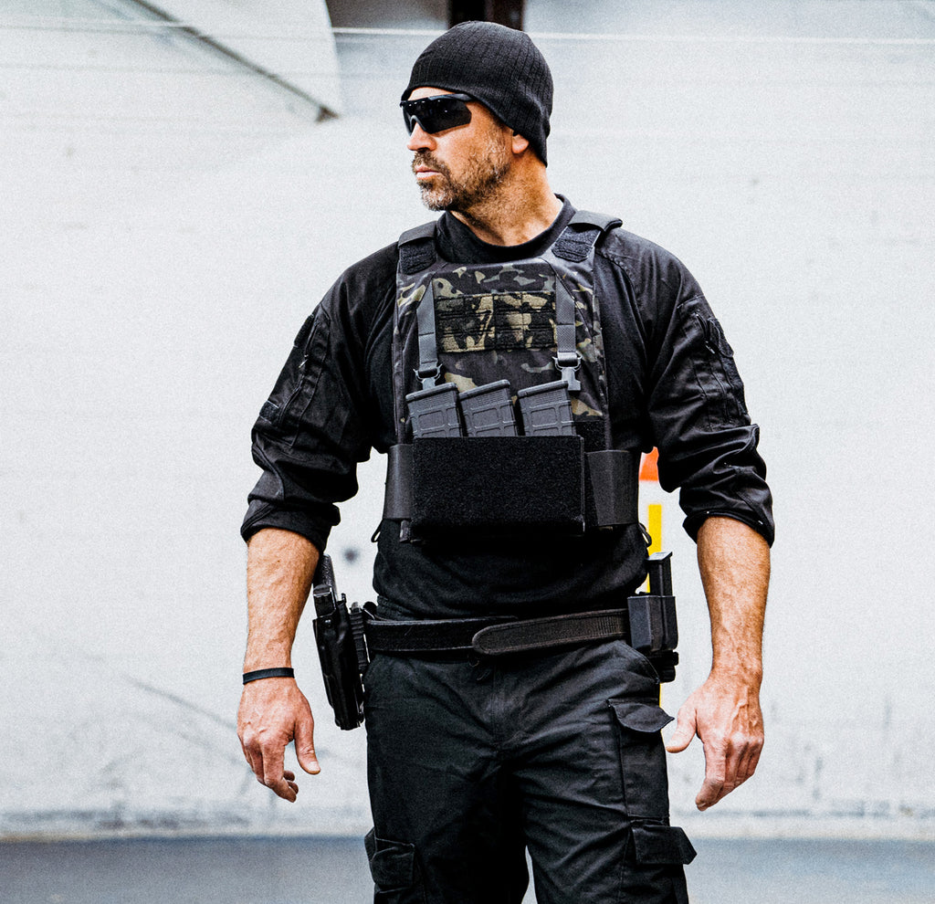 React Ultra 11x14 Minimalist Plate Carrier — front view — Ace Link Armor