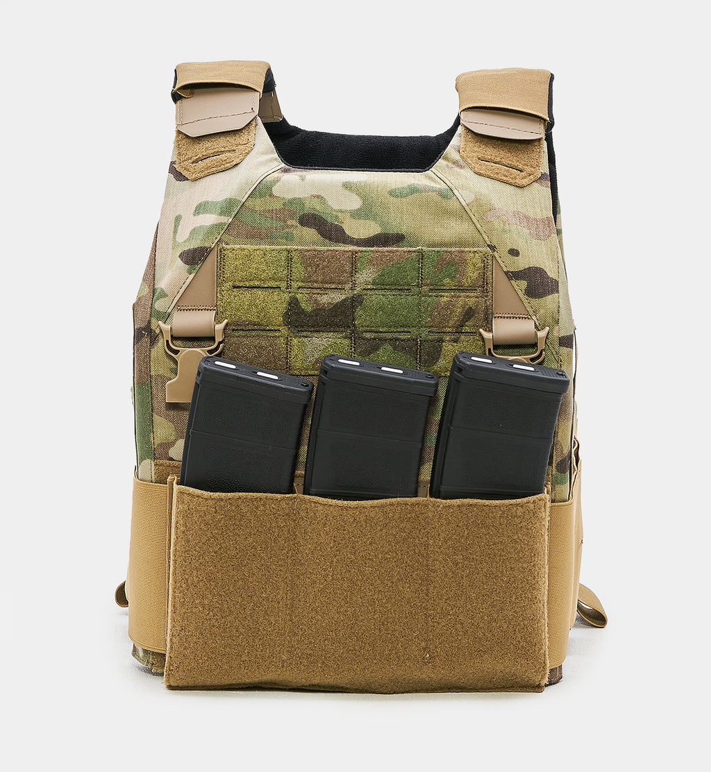 React Ultra 11x14" Minimalist Plate Carrier with Armor Plates Bundle