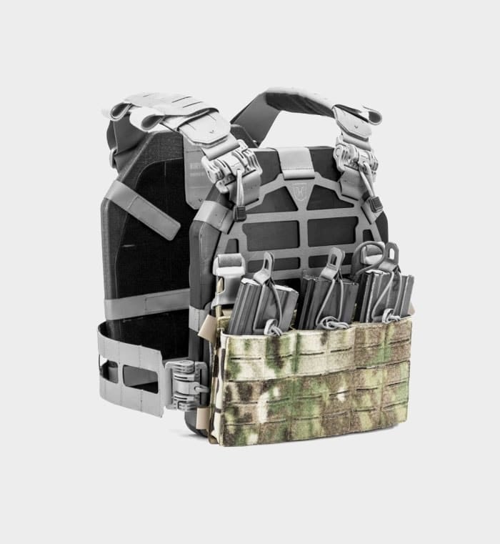 SKELETAC Single Stack Kangaroo Pouch — front view — Ace Link Armor