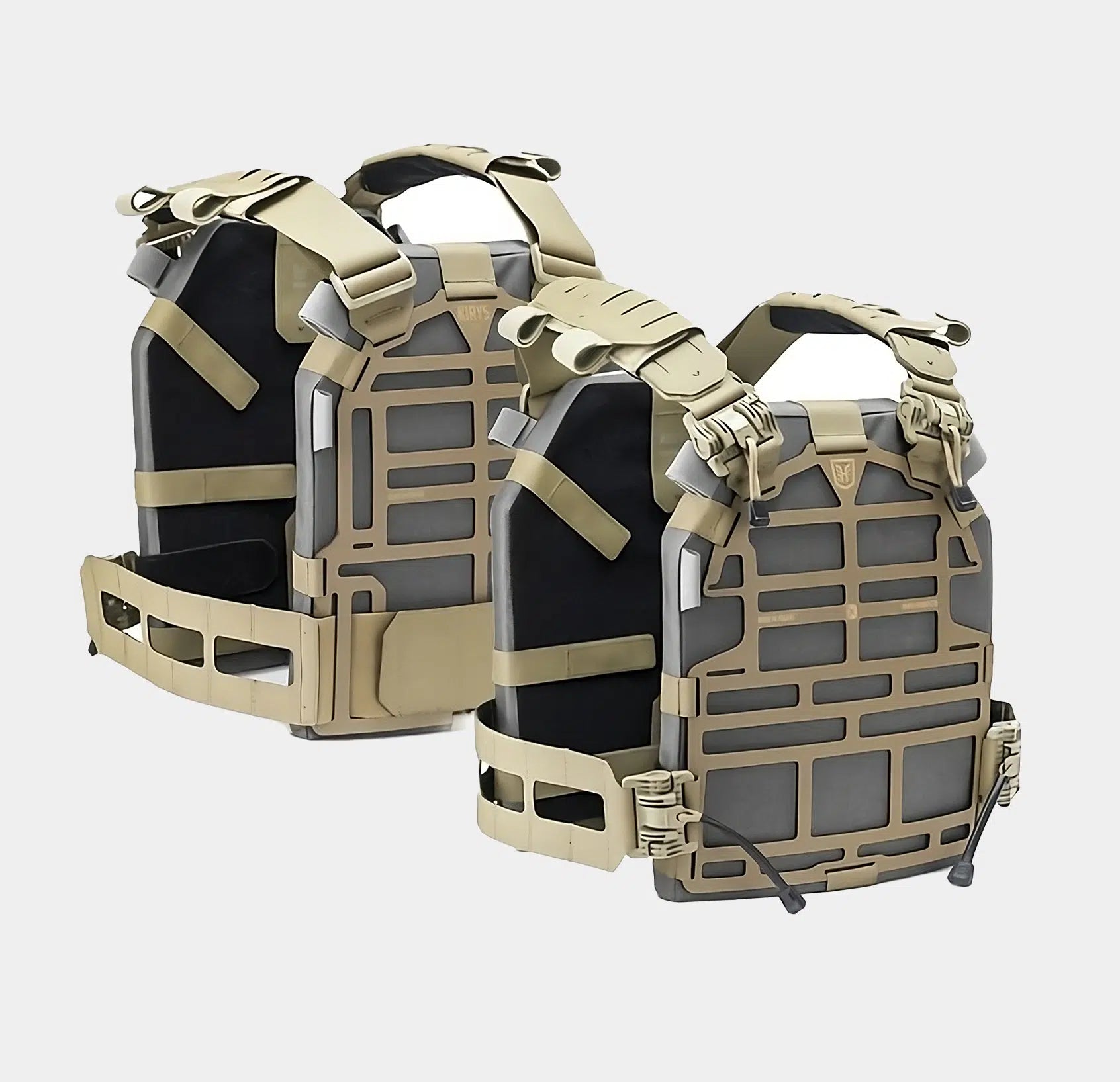 SKELETAC Modular Lightweight Plate Carrier — worn rear view — Ace Link Armor