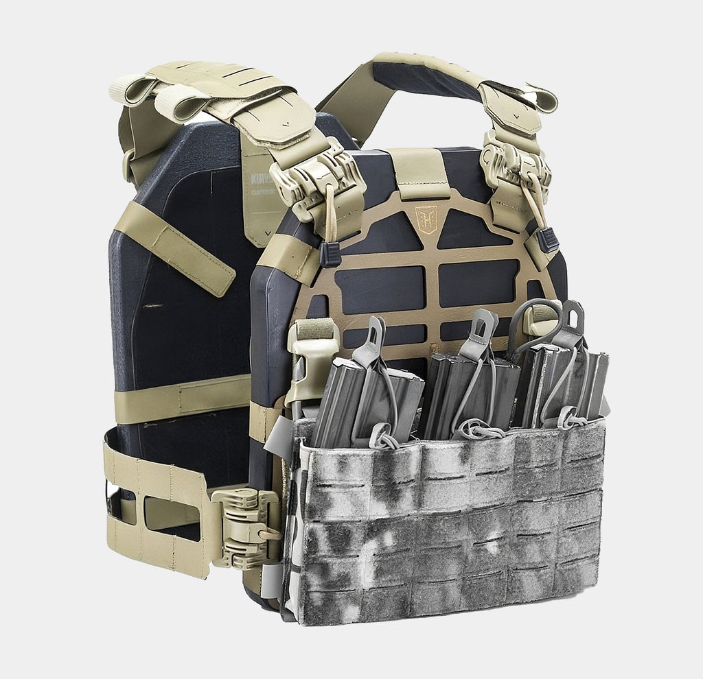 SKELETAC Modular Lightweight Plate Carrier — plate pocket view — Ace Link Armor