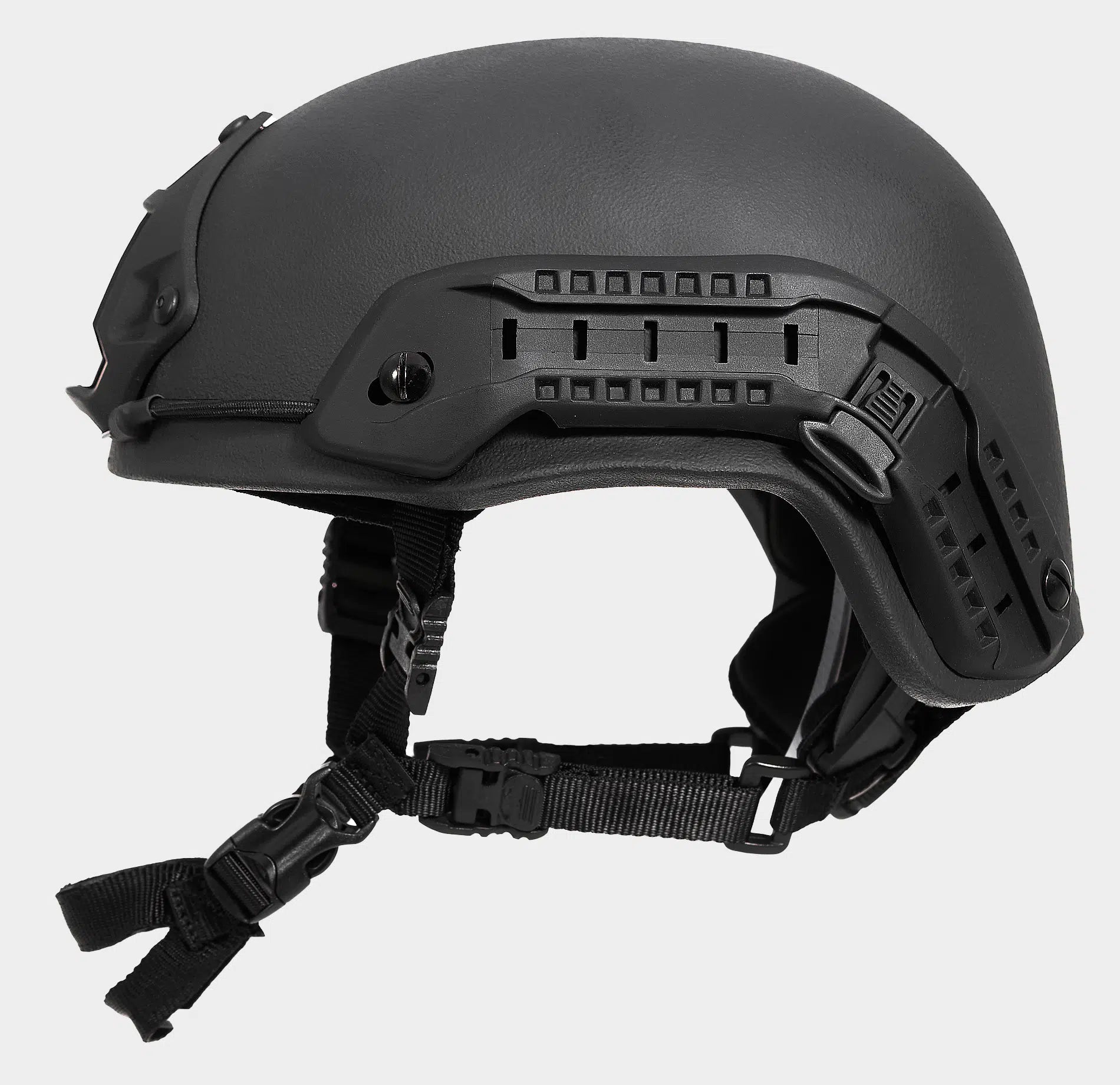 Special Mission High Cut Level 3A Ballistic Helmet Black — side view — Ace Link Armor