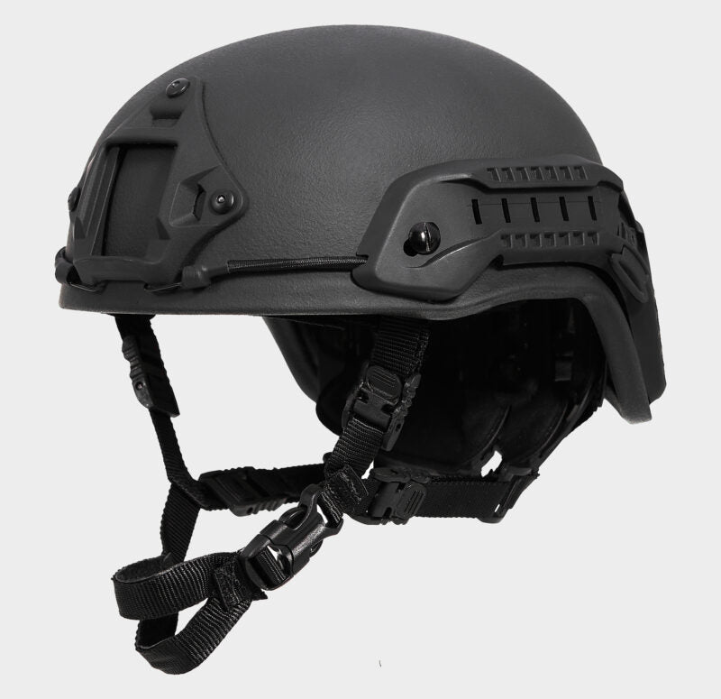 Special Mission High Cut Level 3A Ballistic Helmet Black — front view — Ace Link Armor