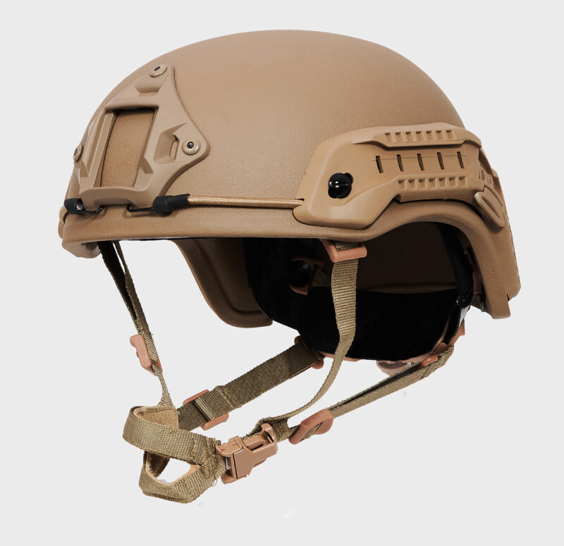 Special Mission High Cut Level 3A Ballistic Helmet Coyote Brown — front view — Ace Link Armor