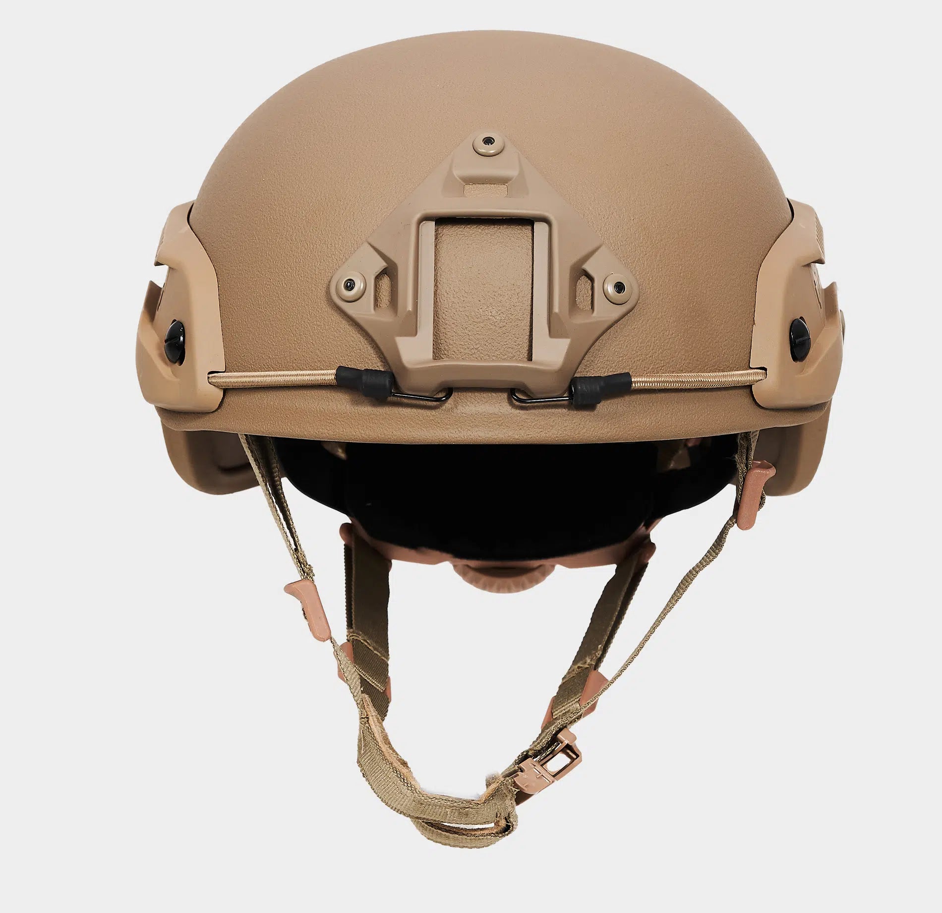Special Mission High Cut Level 3A Ballistic Helmet Coyote Brown — rear view — Ace Link Armor
