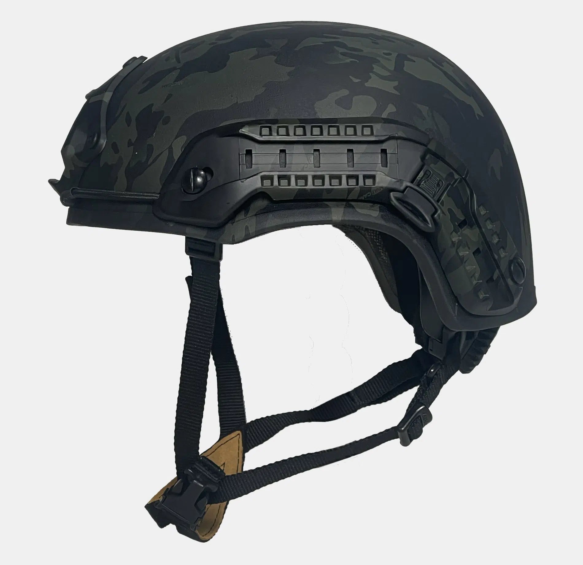 Special Mission Gen 2 High Cut Level 3A Ballistic Helmet Black Multicam — front view — Ace Link Armor