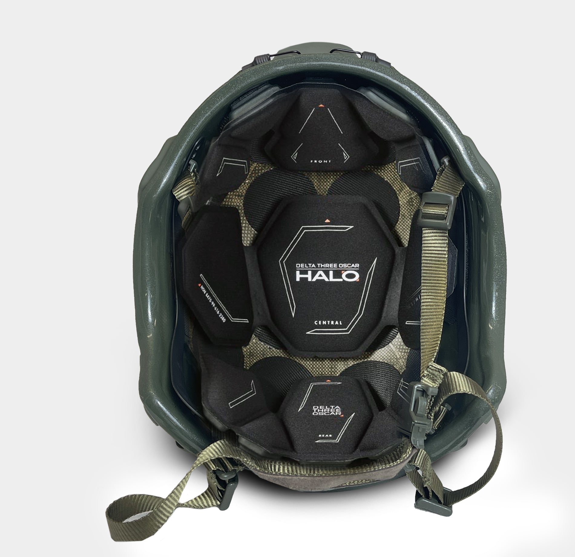 Special Mission Gen 2 High Cut Level 3A Ballistic Helmet Ranger Green — detail shot — Ace Link Armor