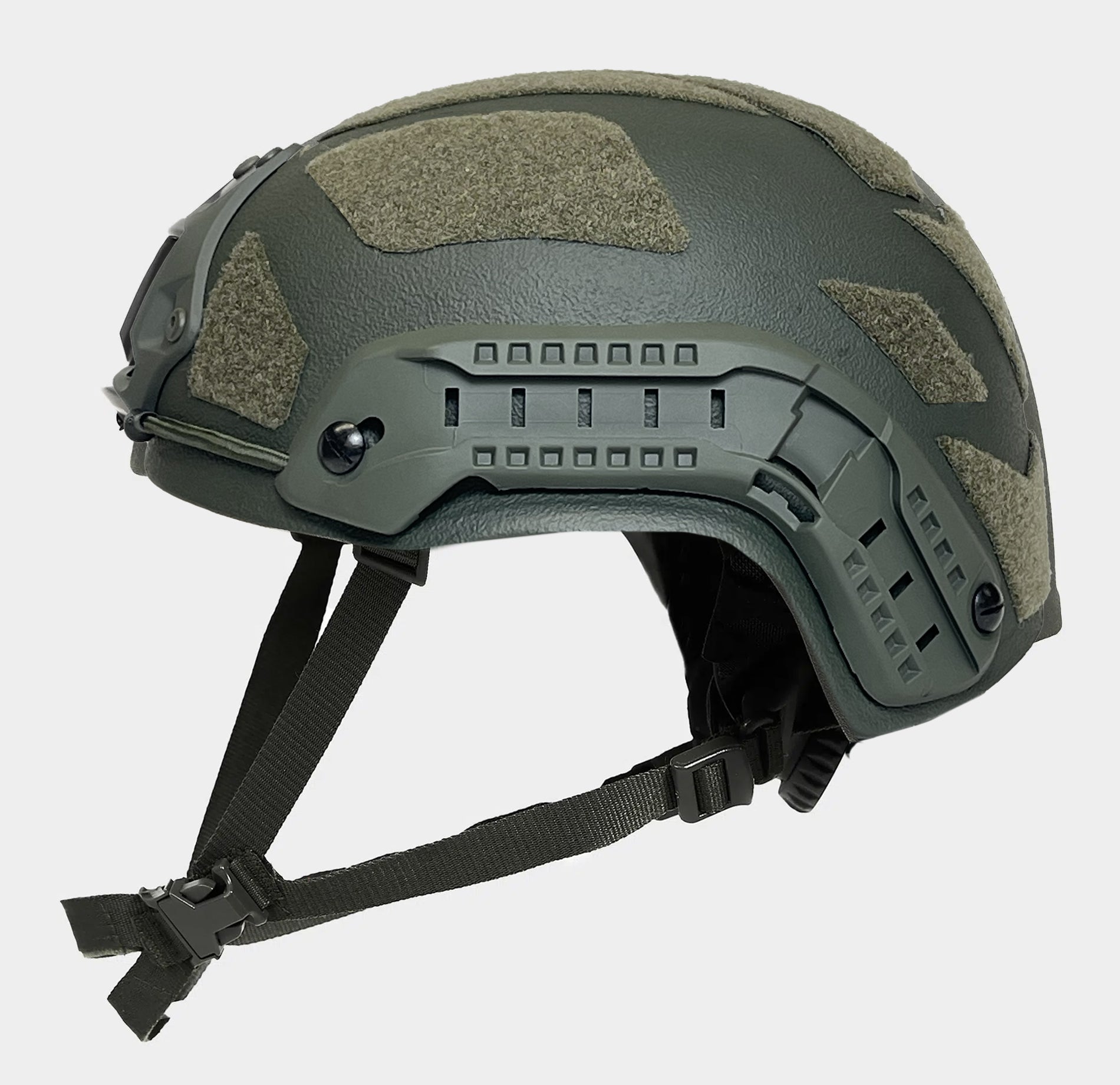 Special Mission Gen 2 High Cut Level 3A Ballistic Helmet Ranger Green — angled view — Ace Link Armor