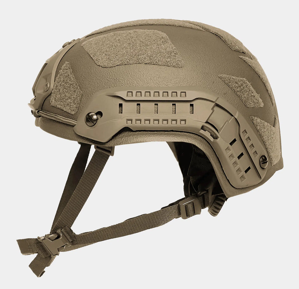 Special Mission Gen 2 High Cut Level 3A Ballistic Helmet Tan — rear view — Ace Link Armor