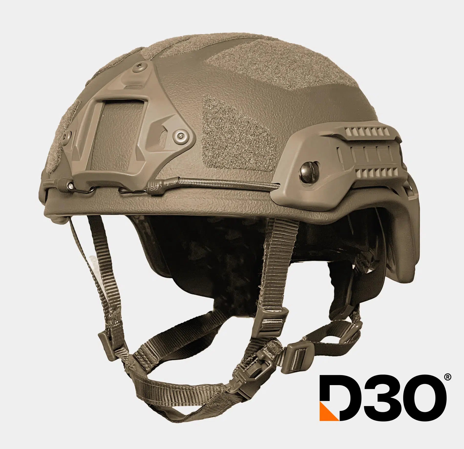 Special Mission Gen 2 High Cut Level 3A Ballistic Helmet Tan — side view — Ace Link Armor
