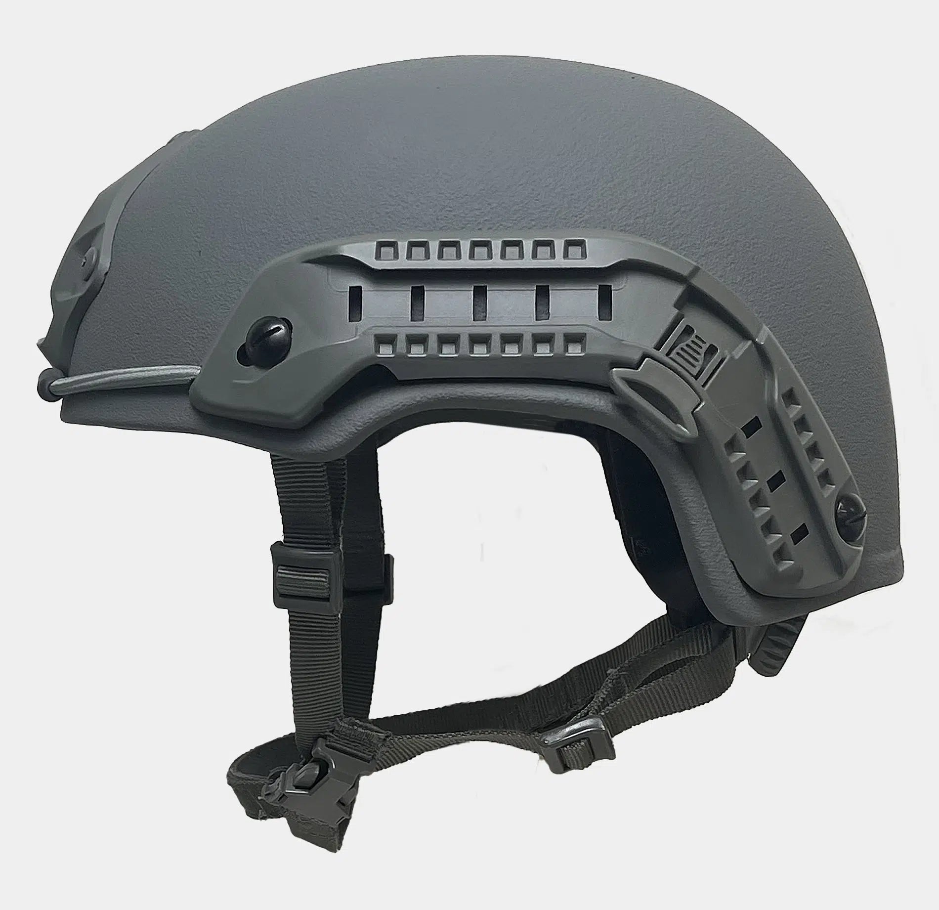 Special Mission Gen 2 High Cut Level 3A Ballistic Helmet Wolf Gray — side view — Ace Link Armor