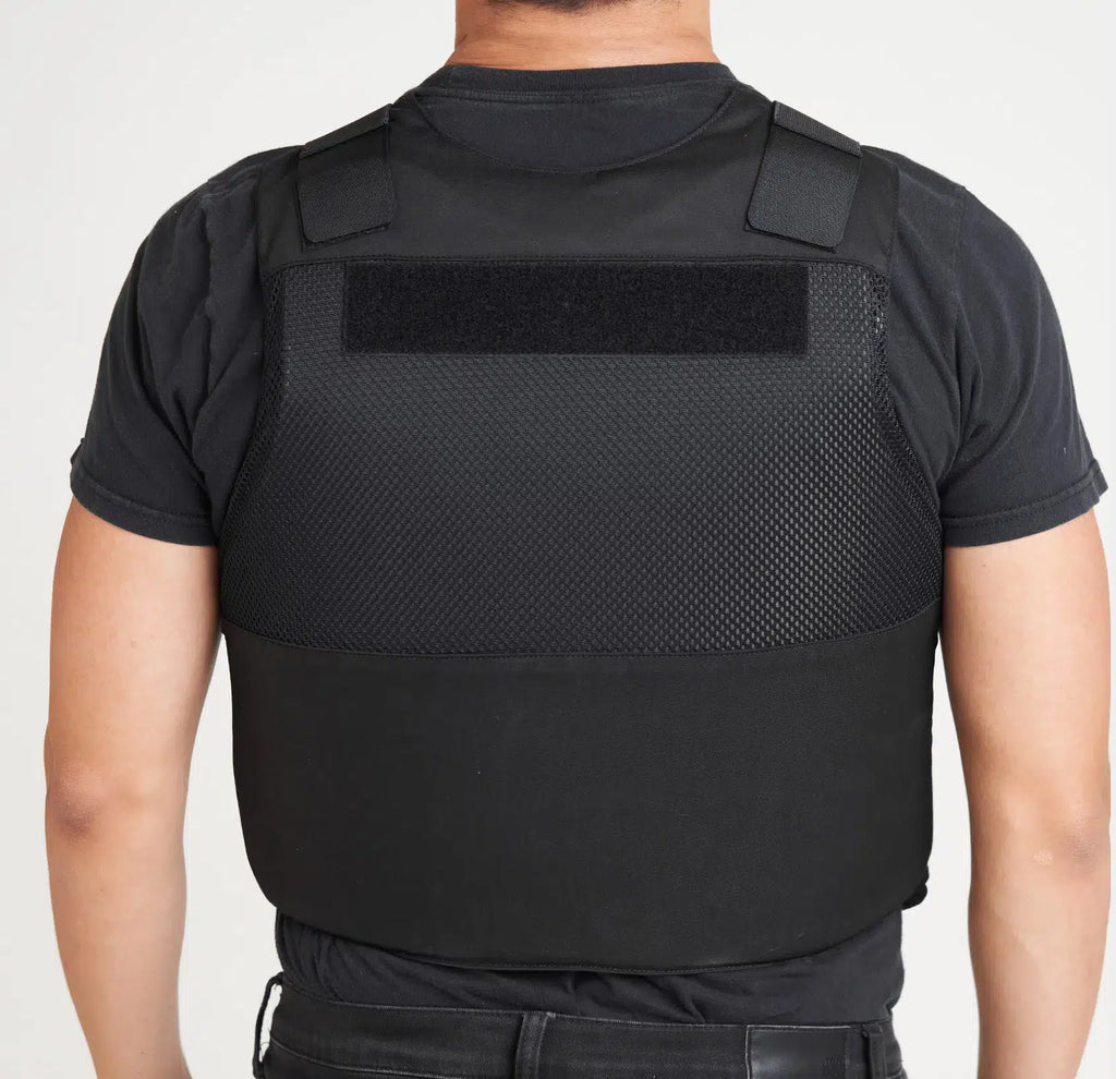 Spectre Concealable Vest fit view — covert Level IIIA body armor under clothing — Ace Link Armor