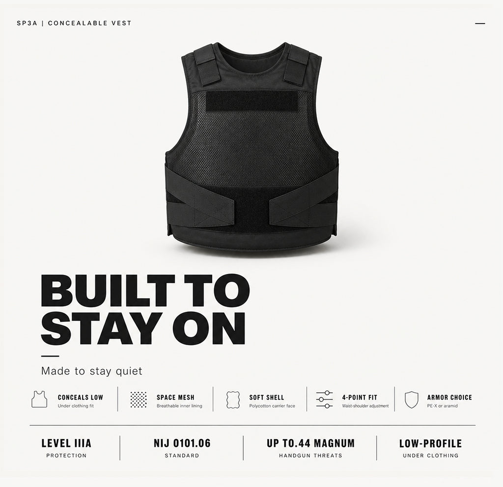 Spectre Bulletproof Vest — Level 3A Concealable Body Armor