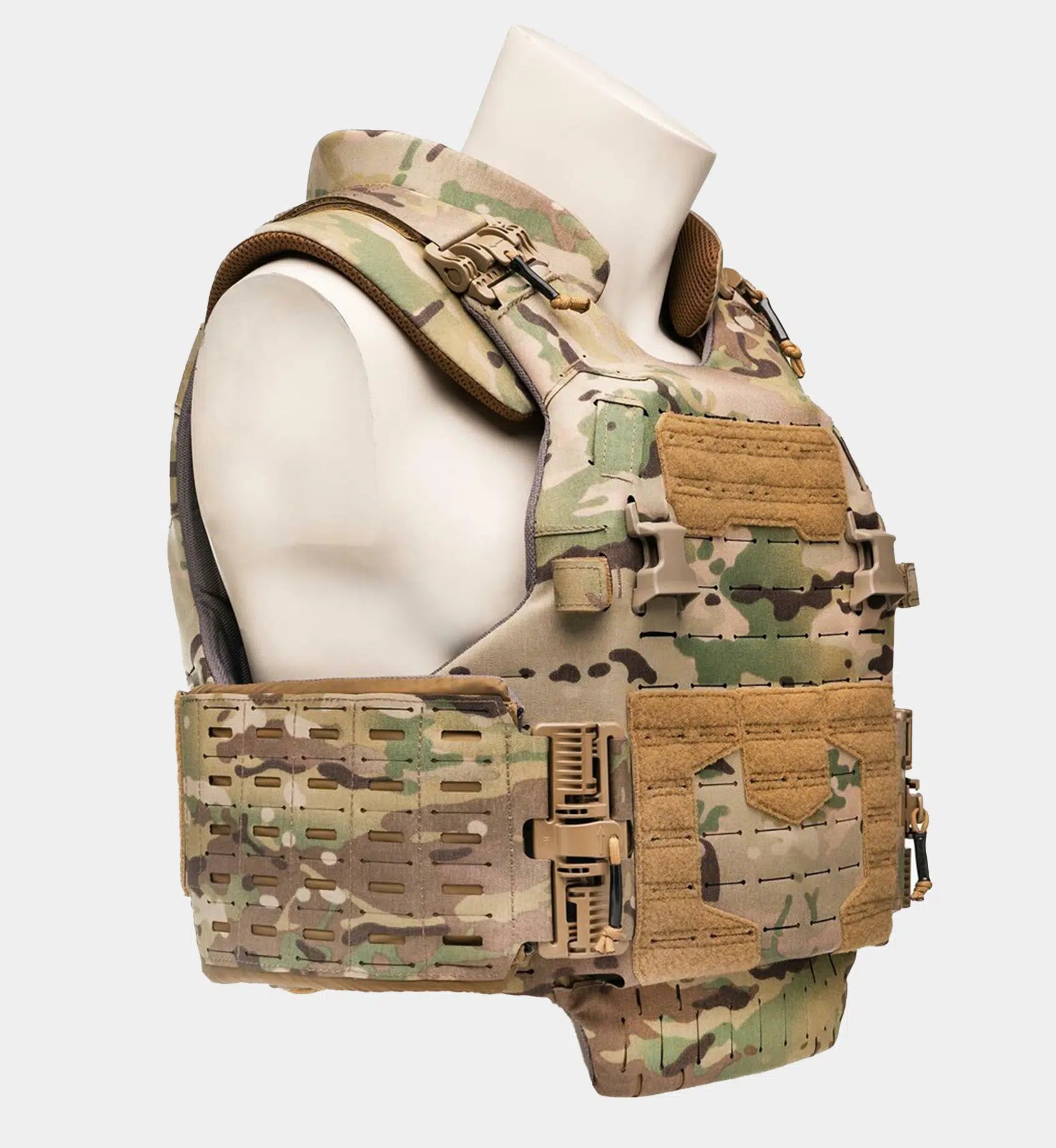CIBV Cataphract Vest profile detail — Level IIIA hybrid tactical body armor for special teams — Ace Link Armor