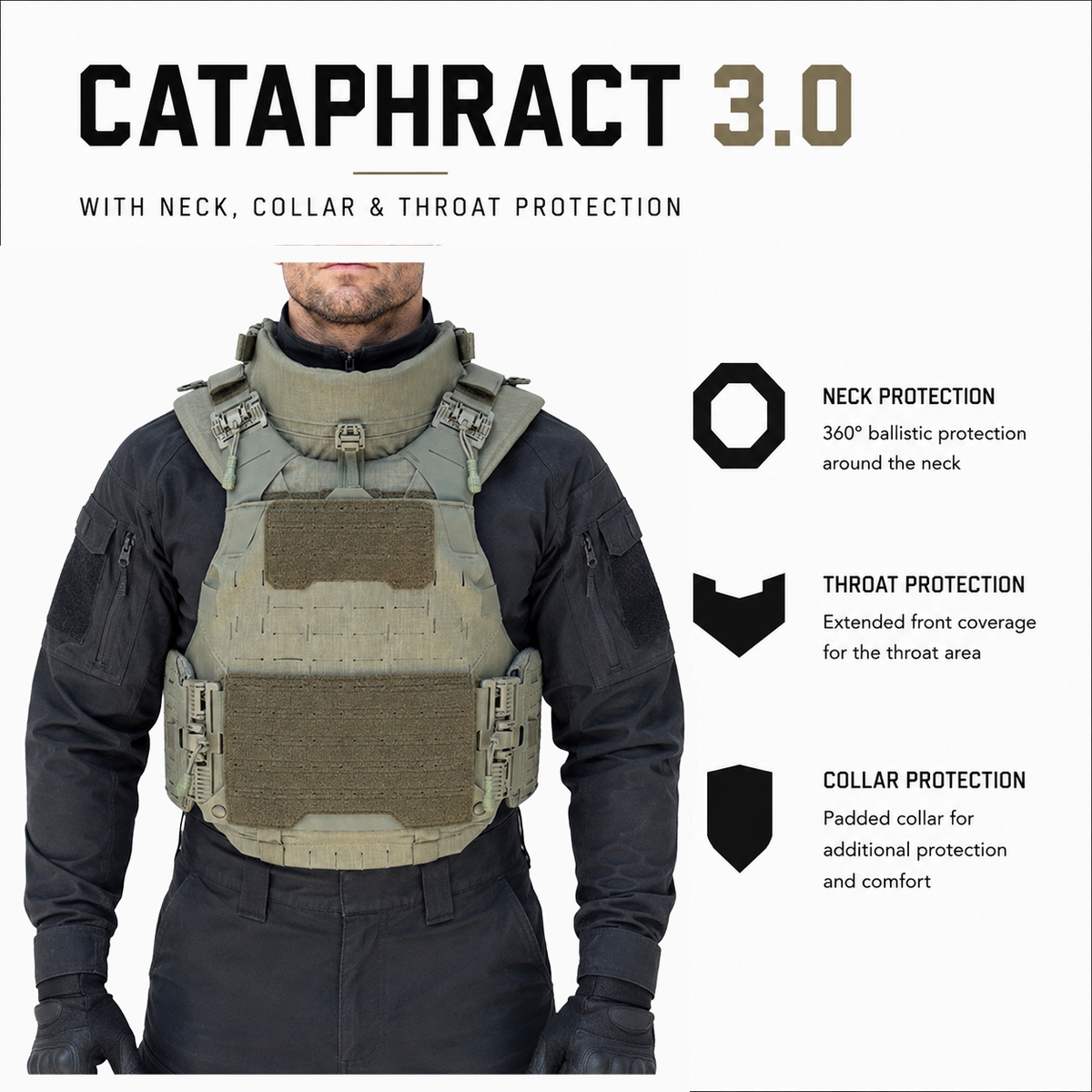 CIBV Cataphract 3.0 Bulletproof Vest — Level 3A Hybrid Soft Armor & Plate Carrier — view 20