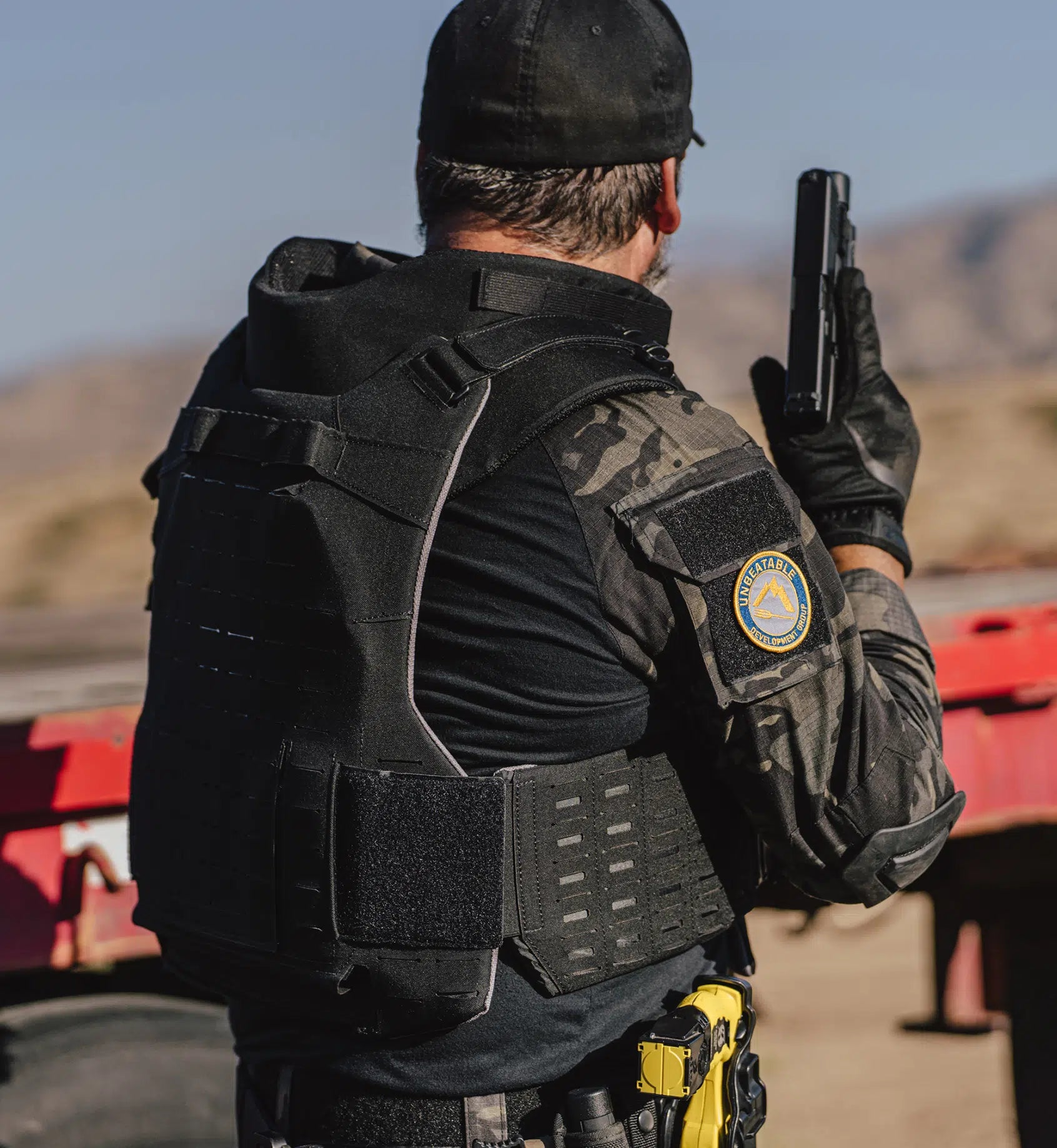 CIBV Cataphract Vest MOLLE detail — Level IIIA hybrid tactical body armor load-bearing surface — Ace Link Armor