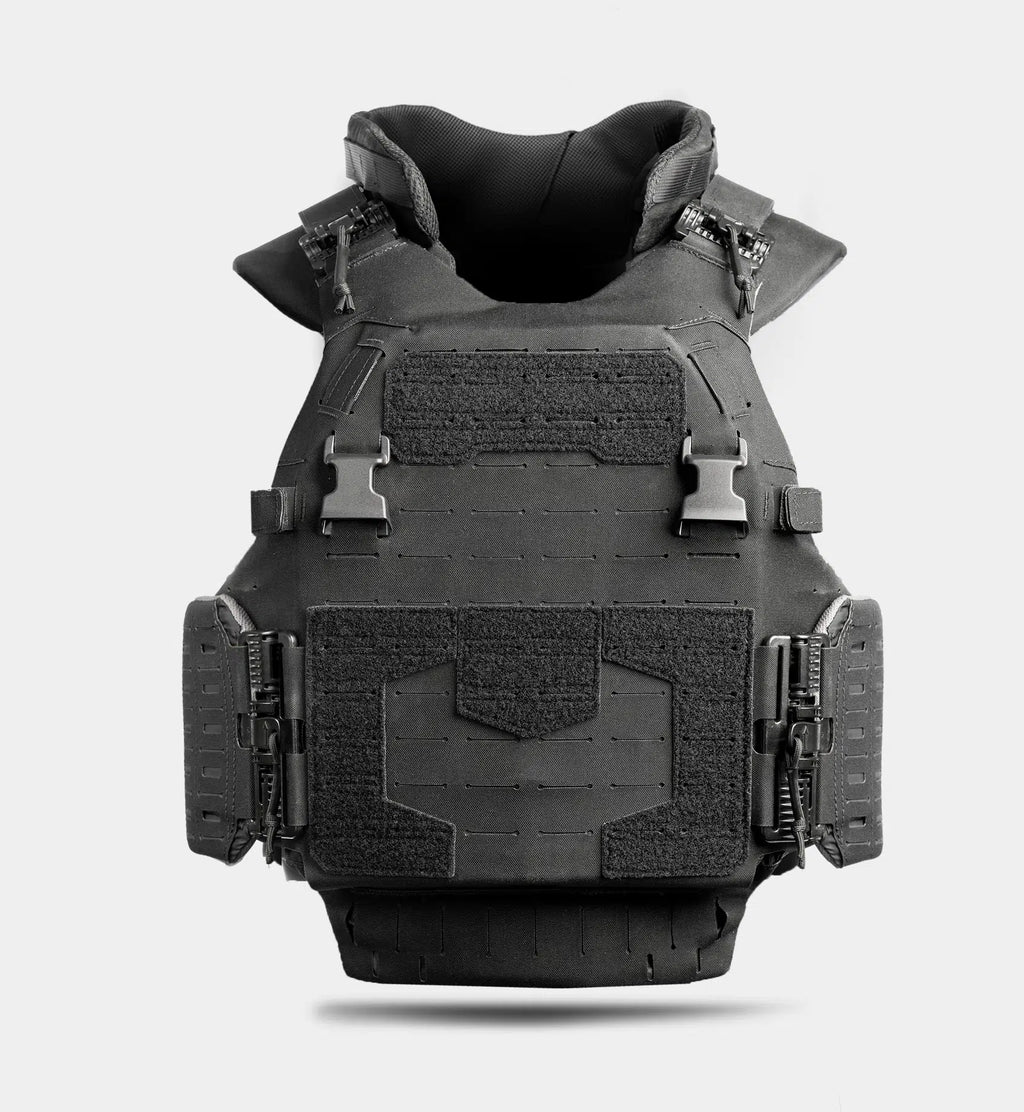 CIBV Cataphract Vest detail — hybrid Level IIIA soft armor plate carrier system — Ace Link Armor