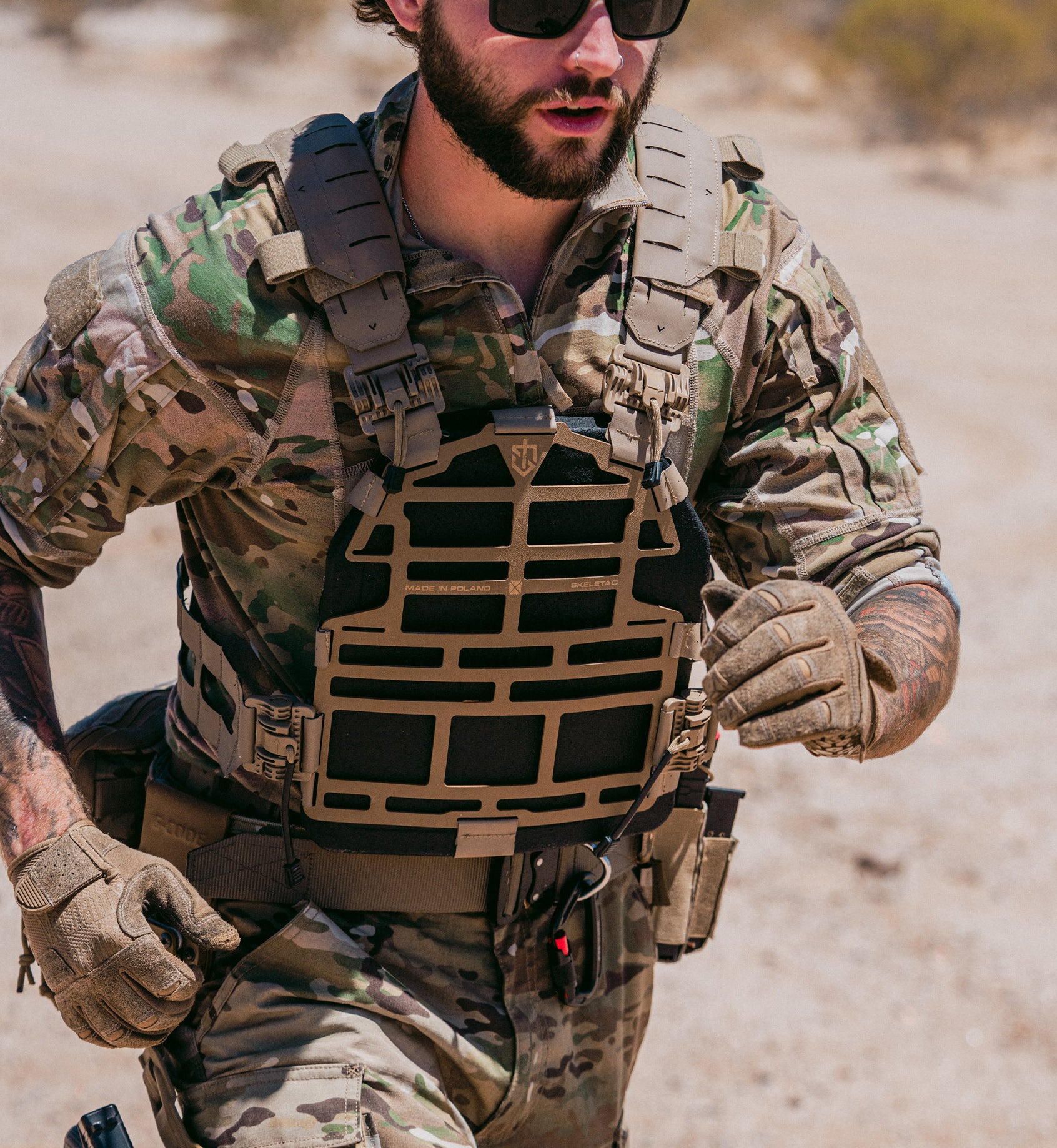Weighted Training Plate for Plate Carrier — rear view — Ace Link Armor