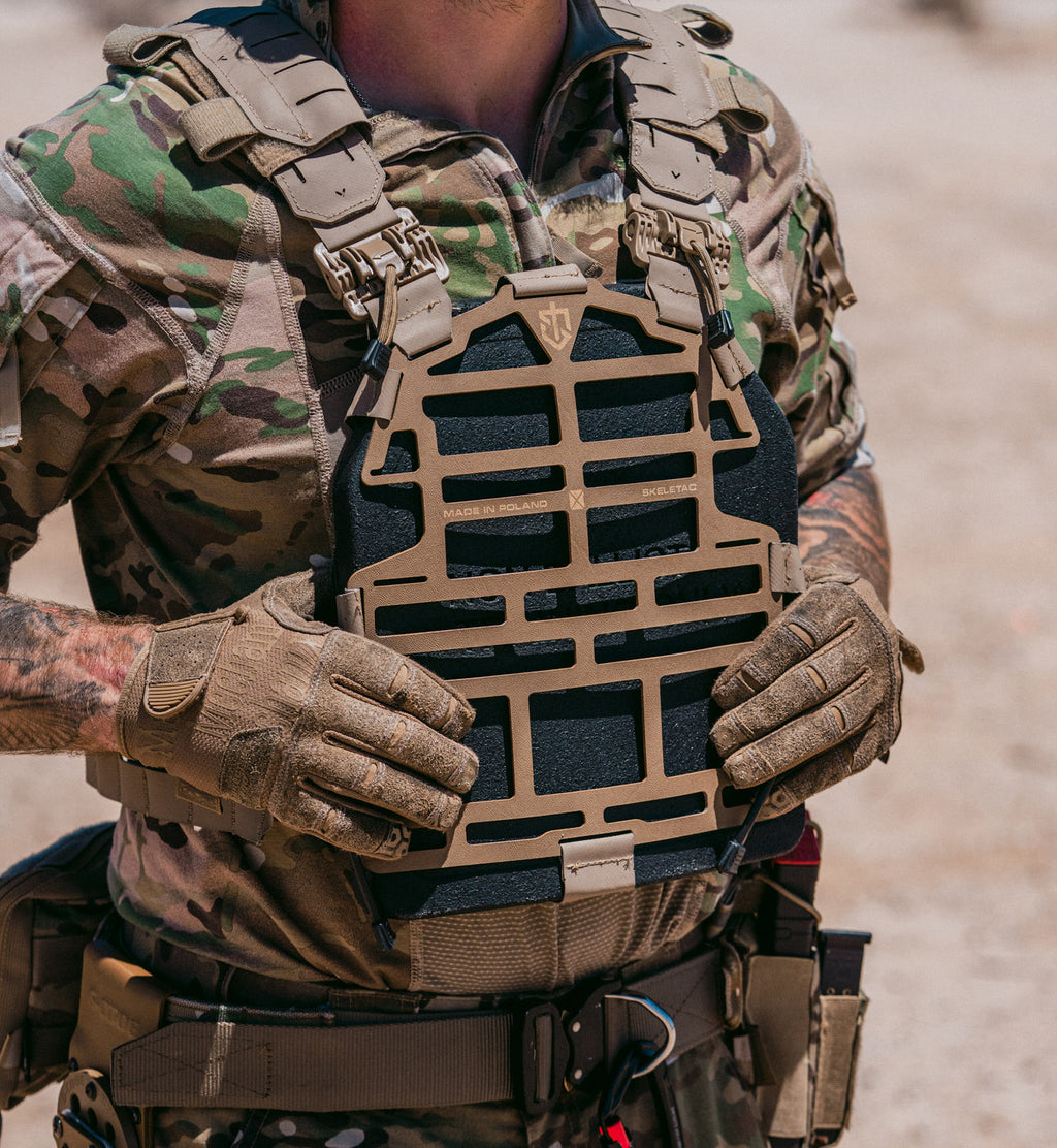 Weighted Training Plate for Plate Carrier — worn view — Ace Link Armor