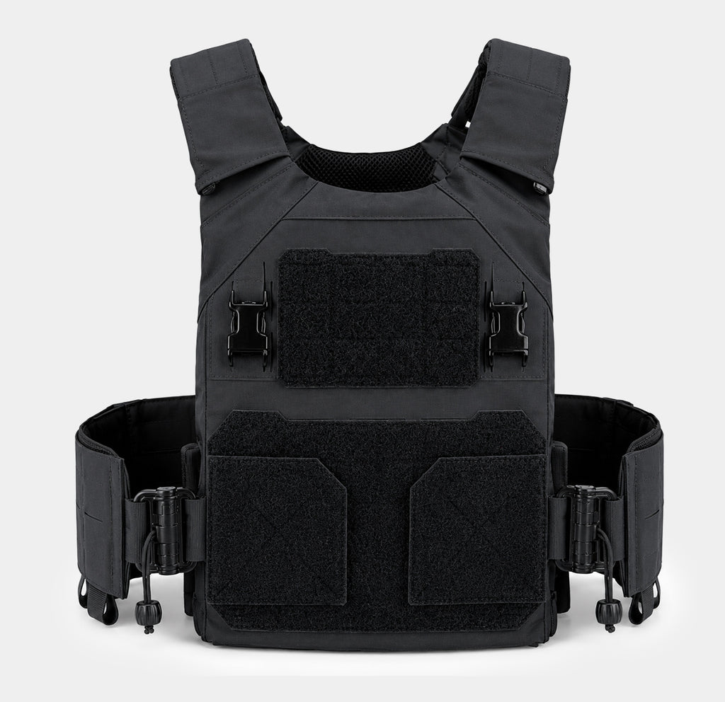 Warfighter Plate Carrier Black — worn view — Ace Link Armor